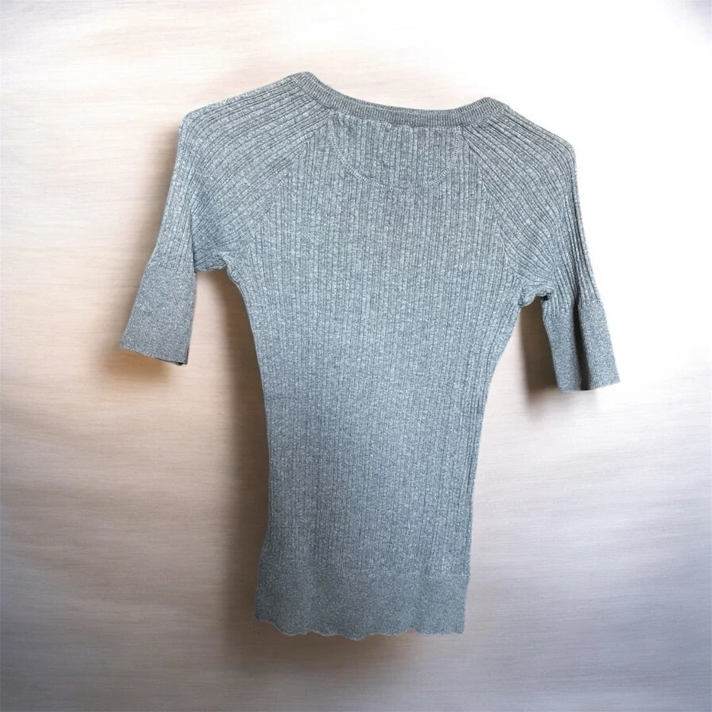 Mossimo Ribbed Henley Top – Size XS - Picture 2 of 5